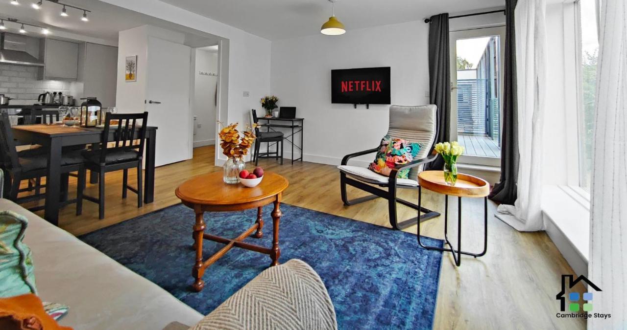 Cambridge Stays Riverside 2Br Flat-Walk To Centre-Parking-Balcony Экстерьер фото
